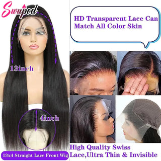 WDBY Beauty 250% Density 360 Full Lace HD Frontal Wig – Silky Straight Remy Human Hair Wig