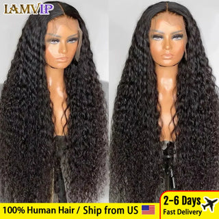 WDBY Beauty – 30–40 Inch Deep Wave / Kinky Curly HD Lace Front Wig (13x6 / 13x4 Glueless Pre‑Plucked Human Hair for Women)