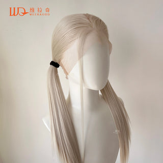 360 Black Lace Front Wig for Women 26inch Long Straight 13x4 HD Synthetic Lace Wigs for Daily Use Cosplay High Quality