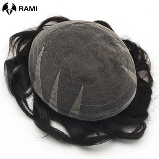 WDBY Beauty Full Lace Men’s Hair System – Remy Indian Human Hair Toupee for Men