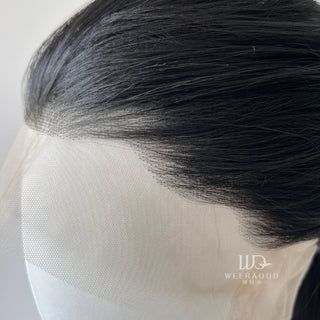 360 Black Lace Front Wig for Women 26inch Long Straight 13x4 HD Synthetic Lace Wigs for Daily Use Cosplay High Quality