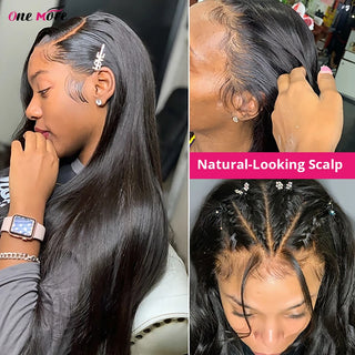 Wdbybeauty 30 Inch Full Lace Human Hair Wig Long Straight Lace Front Wigs 13x6 13x4 Lace Frontal Pre Plucked for Women Hair Extensions