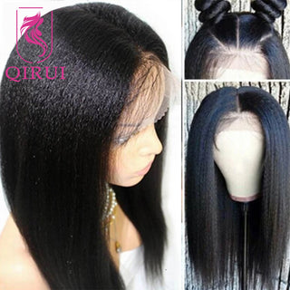 WDBY Beauty – Glueless Light Yaki Full Lace Wig (Pre‑Plucked Brazilian Remy Human Hair)