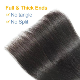 2x6 Real HD Lace Closure With 30 32 Inch Human Hair Bundles With 2x6 HD Lace Frontal Closure Straight Brazilian Weave 3 Bundles