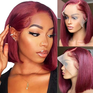 WDBY Beauty – Straight Bob HD Lace Front Wig (13x4 Glueless Human Hair Wig for Black Women)