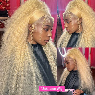 WDBY Beauty – 613 HD Blonde Lace Front Wig (13x4 / 13x6 Deep Loose Wave & Water Curly Remy Human Hair)