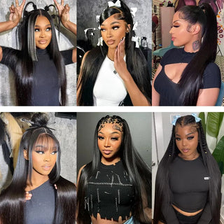 WDBY Beauty 13x6 Straight Brazilian Human Hair Lace Front Wig – Pre-Plucked Natural Color Wig