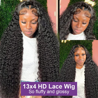 WDBY Beauty 250% Density Deep Wave HD Lace Frontal Wig – Brazilian Human Hair Wig 13x6