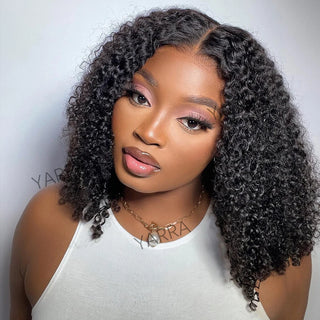 WDBY Beauty – Glueless Curly Bob Lace Wig (4x6 Deep Wave Closure Wig, Pre‑Plucked Brazilian Human Hair)