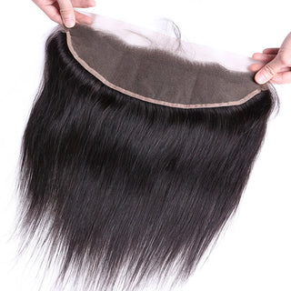 Human Hair Closure Lace Frontal 13x4 Transparent Pre Plucked Free Part Ear To Ear Lace Frontal Only 100% Raw Closers Human Hair