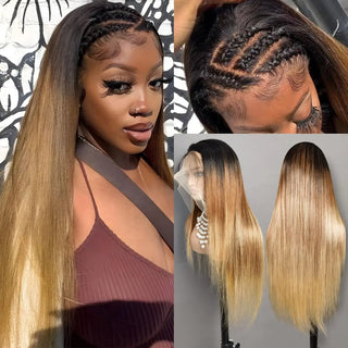 WDBY Beauty 13x6 Straight Brazilian Human Hair Lace Front Wig – Pre-Plucked Natural Color Wig