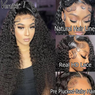 Wdbybeauty Real Brazilian HD Lace Frontal Wig 13X4 13x6 HD Lace Curly Virgin Human Hair Wig Pre Plucked Glueless 4X4 Closure Wig For Women