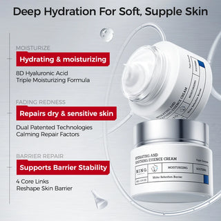 Korean Skincare Set Toner + Lotion + Cream – 8D Hyaluronic Acid & Ceramides for Hydration, Soothing Comfort & Barrier Support