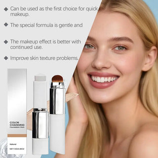 Color-Changing Foundation Stick – Hydrating Niacinamide & Collagen | WDBY Beauty