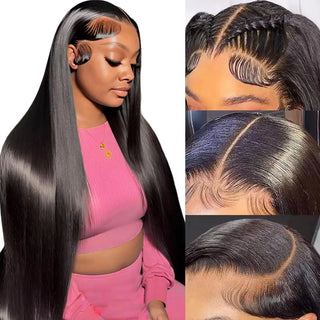 WDBY Beauty 13x6 Straight Brazilian Human Hair Lace Front Wig – Pre-Plucked Natural Color Wig