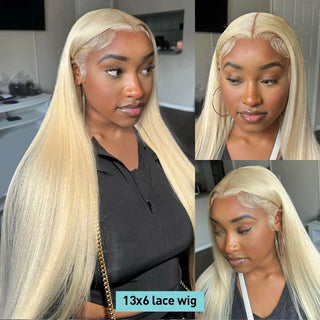 Wdbybeauty 613 Blonde Lace Front Wig Human Hair 13X6 Hd Lace Frontal Wig 13X4 Straight Lace Front Wigs 4X4 Closure Wig For Women 30 38 Inch