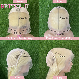 WDBY Beauty 250% Density Platinum Blonde HD Lace Front Wig – #60 Straight Human Hair (13x4 / 13x6, Pre-Plucked)
