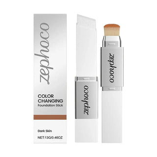 Two-in-one Color-changing Foundation Stick Lightweight Hydrating Brightening Matte Moisturizing Foundation Concealer Makeup