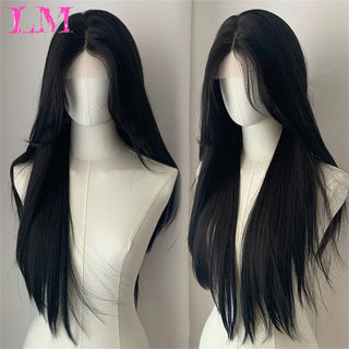 WDBY Beauty – LM Synthetic Long Lace Front Wig (Glueless, Pre‑Plucked Natural Hairline)