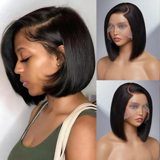WDBY Beauty – Straight Bob HD Lace Front Wig (13x4 Glueless Human Hair Wig for Black Women)