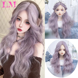 WDBY Beauty – LM Synthetic Long Lace Front Wig (Glueless, Pre‑Plucked Natural Hairline)