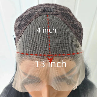 AIMEYA Long Straight Lace Wigs 13X4 Lace Frontal Free Part Synthetic Hair Wig with Special Hairline For Women Cosplay Black Wigs
