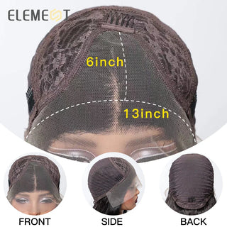 WDBY Beauty Short Bob Lace Part Wig – Heat Resistant Synthetic Hair (Natural Look, Daily Wear)