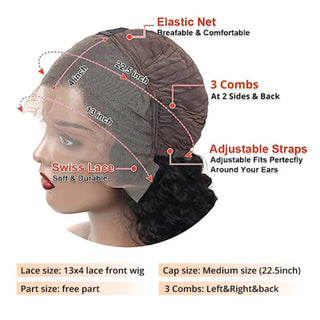 Curly Pixie Cut Lace Front Wig Brazilian Virgin Human Hair