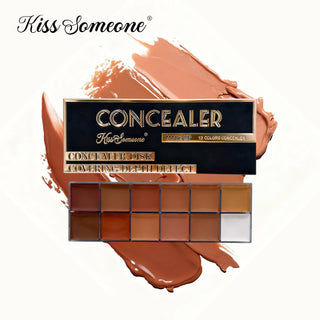12-Color Concealer Palette – Full Coverage Waterproof Makeup Kit | WDBY Beauty