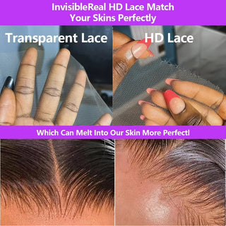 Wdbybeauty real Full lace Human Hair Wigs Bone Straight HD 360 Lace Front Wig For Women Brazilian Hair Glueless 5X5 Lace Wig Pre Cut