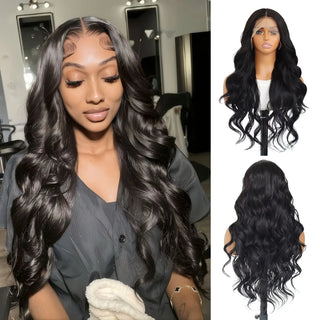 WDBY Beauty Body Wave 13x4 Glueless Lace Front Wig – Long Pre-Plucked Synthetic Wig