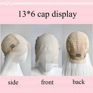 WDBY Beauty 13x6 White Straight Lace Front Wig – 26” Long Synthetic Cosplay Wig