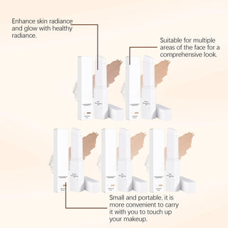 Color Changing Foundation Stick Match Skin Tone Cover Dark Spots Blemishes Waterproof Concealer Series Matte Natural Base Makeup