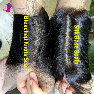 Brown Roots Honey Blonde Wig Silk Base Lace Front Wig Natural Wave Human Wigs Full Lace Wig Real Hair Wigs 5x5 Closure Wigs