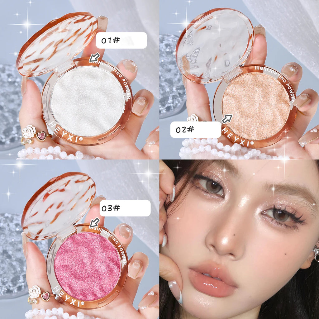 High gloss powder, clear and sparkling, with delicate texture and a light and natural makeup feel,, for All Skin Tones