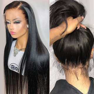 WDBY Beauty 30–40” HD Transparent Lace Front Wig – Brazilian Bone Straight Human Hair Wig