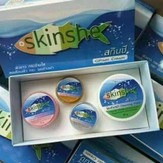 SKINSHE Whiten Gift set Reduce Wrinkles Freckles Dark Spots Brighten White Moisturizer Skin Smooth And Clear For Men Women