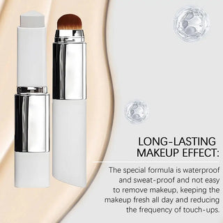 Color Changing Nourish Foundation Stick with Skincare Adapts Skin Tone for Oily Dry Skin Hydrating Lightweight Matte Natural