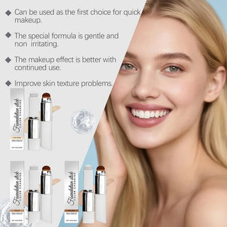 Color Changing Nourish Foundation Stick with Skincare Adapts Skin Tone for Oily Dry Skin Hydrating Lightweight Matte Natural