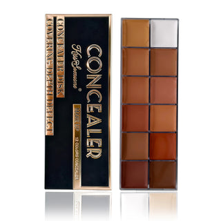 12-Color Concealer Palette – Full Coverage Waterproof Makeup Kit | WDBY Beauty