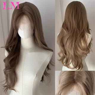 WDBY Beauty – LM Synthetic Long Lace Front Wig (Glueless, Pre‑Plucked Natural Hairline)
