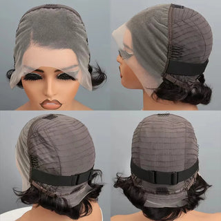 WDBY Beauty – Short Pixie Cut Lace Front Wig (13x4 Human Hair Wig for Women, Straight or Curly Remy Hair