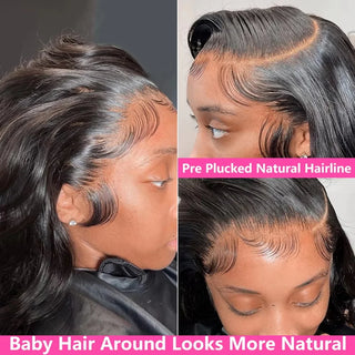 WDBY Beauty – Brazilian Body Wave Lace Front Wig (13x4  /  13x6 HD Lace Frontal Human Hair Wig)