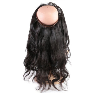 Body Wave 360 Lace Closure Frontal Straight Lace Front Women Brazilian Raw Virgin Human Hair Pre-Plucked Hairline Natural Color
