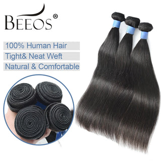 2x6 Real HD Lace Closure With 30 32 Inch Human Hair Bundles With 2x6 HD Lace Frontal Closure Straight Brazilian Weave 3 Bundles