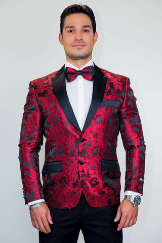 floral slim fit blazer Floral Slim Fit Blazer
