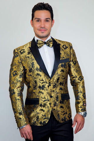 floral slim fit blazer Floral Slim Fit Blazer