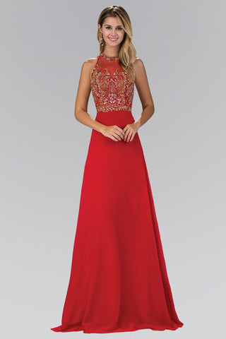 jewel embellished long dress for men and women